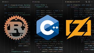 Async engines in C++20, Rust, \u0026 Zig