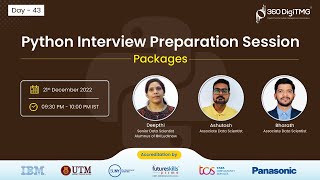 Python Interview Preparation Session | Packages | Day 43 | 360DigiTMG