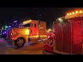 Amazing Light Display  Beautiful Big Semi Trailers Trucks at MATS Truck Show
