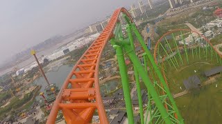 Coaster Through the Clouds Front Seat Onride 1080P 60FPS POV Nanchang Wanda Park