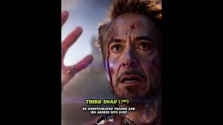 All 3 snaps and their effect  #thor #thanos #ironman #avengers