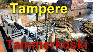 Tammerkoski Rapids in Tampere Finland