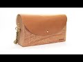 How to make a woman wooden bag with leather flap.