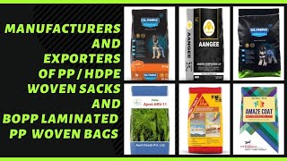 PP/HDPE Woven Sacks | BOPP Laminated PP Woven Bags | Manufacturer and Exporter in Gujarat