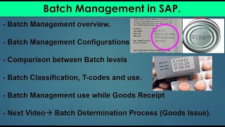 22.01) Batch Management #sapmm #sapmaterialmanagement #sapmmtraining