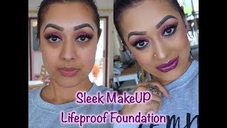 REVIEW \u0026 DEMO Sleek MakeUP Lifeproof Foundation