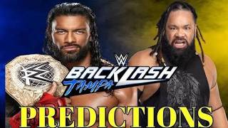 WWE Backlash 2026 Roman Reigns vs Jacob Fatu Winner Prediction | Backlash 2026 Tampa Shocking Result