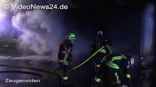 31.10.2017 - VN24 - Feuerwehr Kamen musste brennenden LKW auf der A1 löschen