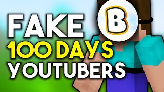 More FAKE 100 Days Minecraft YouTubers EXPOSED?