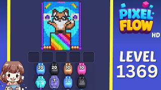 Pixel Flow Level 1369 Solution Walkthrough