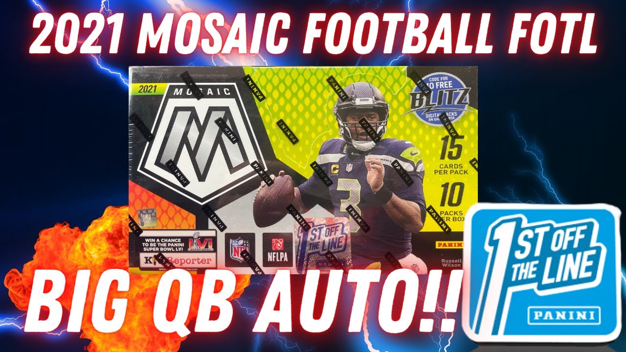 2021 Panini Mosaic Football Hobby Box FOTL. Release Day! BIG QB AUTO ...