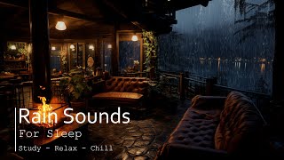 Lakefront Serenity| Rain and Fire Sounds for Ultimate Relaxation and Deep Sleep