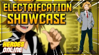 ELECTRIFICATION SHOWCASE | HEROES ONLINE | ROBLOX