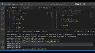 Reentrant Functions and Side effect | C Programming