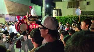 印南祭り宵宮2024～東山口屋台競り合い　参戦～！