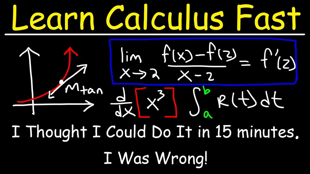 Calculus Explanation Chart Calculus Explanation Chart