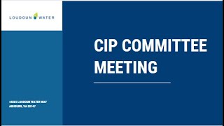 August 29, 2024 CIP Meeting