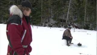 Ice fishing with Brad Knowles and Lars Monsen