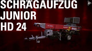 Bedienungsanleitung Schrägaufzug Junior HD 24 – Zeppelin Rental SHOW HOW