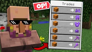 Minecraft, but villagers trade Op items