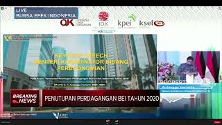 Perdagangan BEI Tahun 2020 Resmi Ditutup