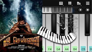Vada Chennai Rajan BGM   King Of Sea   Easy Piano Tutorial   Perfect Piano   Dhanush
