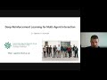 Stefano V. Albrecht: Deep Reinforcement Learning for Multi-Agent Interaction