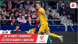 SEGUNDO GOL del BARCELONA. ROBERT LEWANDOWSKI no perdona y marca 2-0 vs Atlético de Madrid | La Liga