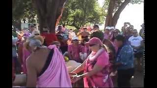 Mana'olana Pink Paddlers Canoe Blessing