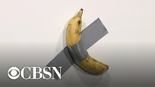Artist sells banana duct-taped to wall for $120,000 at Art Basel