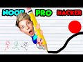 Can We Go NOOB to PRO to HACKER in DRAW THE LINE!? Prezley