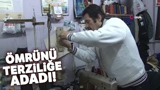 İlk Okuldan Sonra Başladığı Terzilik Mesleğini 50 Yıldır Sürdürüyor