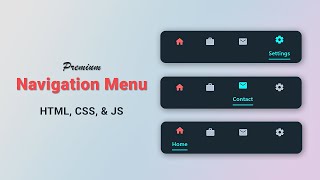 Pro CSS Nav Bar | Animated Effect 🔥 | mzcode01 #webdesign #cssmenubar #cssanimation #coding