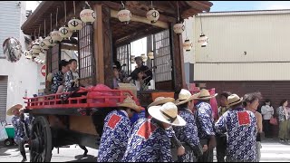 2023.07.30 豊川市 国府夏まつり 中町の山車出発