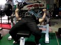 ストップベンチプレス　117.5㎏6回　　bench press 120509