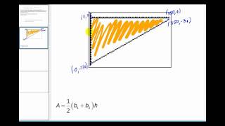 Application of Area Under a Curve Using a Geometric Formula