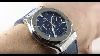 Hublot Classic Fusion Titanium (BLUE DIAL) 521.NX.7170.LR Luxury Watch Review