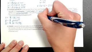 3-4 Systems of Equations in Three Variables Word Problems