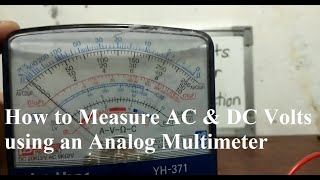 How to Measure DC & AC using Analog Multi-meter