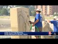 Sand sculptures celebrate American Revolution on nation's first public beach