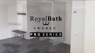 RoyalBath PRO SERIES -Duschbås med duschdraperi