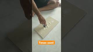 how to Tenax Used in Italian marble cracked filled #tenax #italian #marble #civil