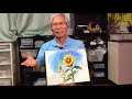 eng sub sunflower watercolor painting easy tutorial 水彩でひまわりを簡単に描くコツ　初心者講座