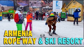 Tsaghkadzor Ski Resort \u0026 Rope Way | Armenia's winter activities