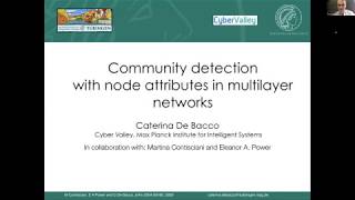Incorporating node attributes in community detection for multilayer networks -- Caterina de Bacco
