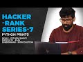 HackerRank Episode 7 - Print() Function Scripting Challenge