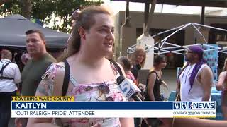Pride crowd calls for courage and connection in downtown Raleigh