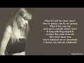 09  Taylor Swift - Guilty as Sin (Lyrics)
