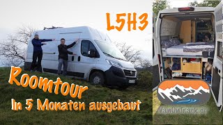 Roomtour 💥 Full Vanlife DIY Campervan | XXL | Ducato L5H3 🚐 mit Dusche, Klo und Induktion conversion