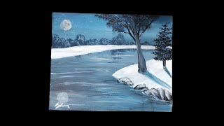 How to Paint a Moonlit Snowy River